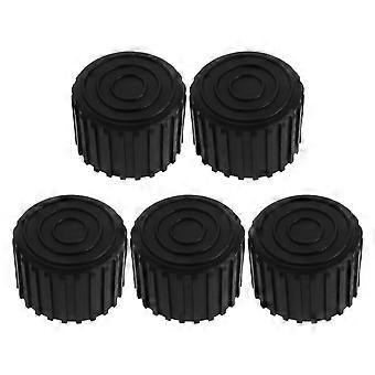 Lot de 5 tapis de sol pour appareils de fitness - Robustes, ronds, antidérapants, anti-vibrations et anti-bruit, pour tapis de course, vélo d'appartement, parquets et moquettes. Adaptés aux sols durs et aux moquettes.