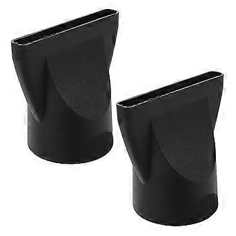 2pcs Black Hair Dryer Nozzle Attachment Salon Styling Concentrator Diffuser Tips For Blow Dryers For Curly Hair Hairdressing Accessories Suit For Hair