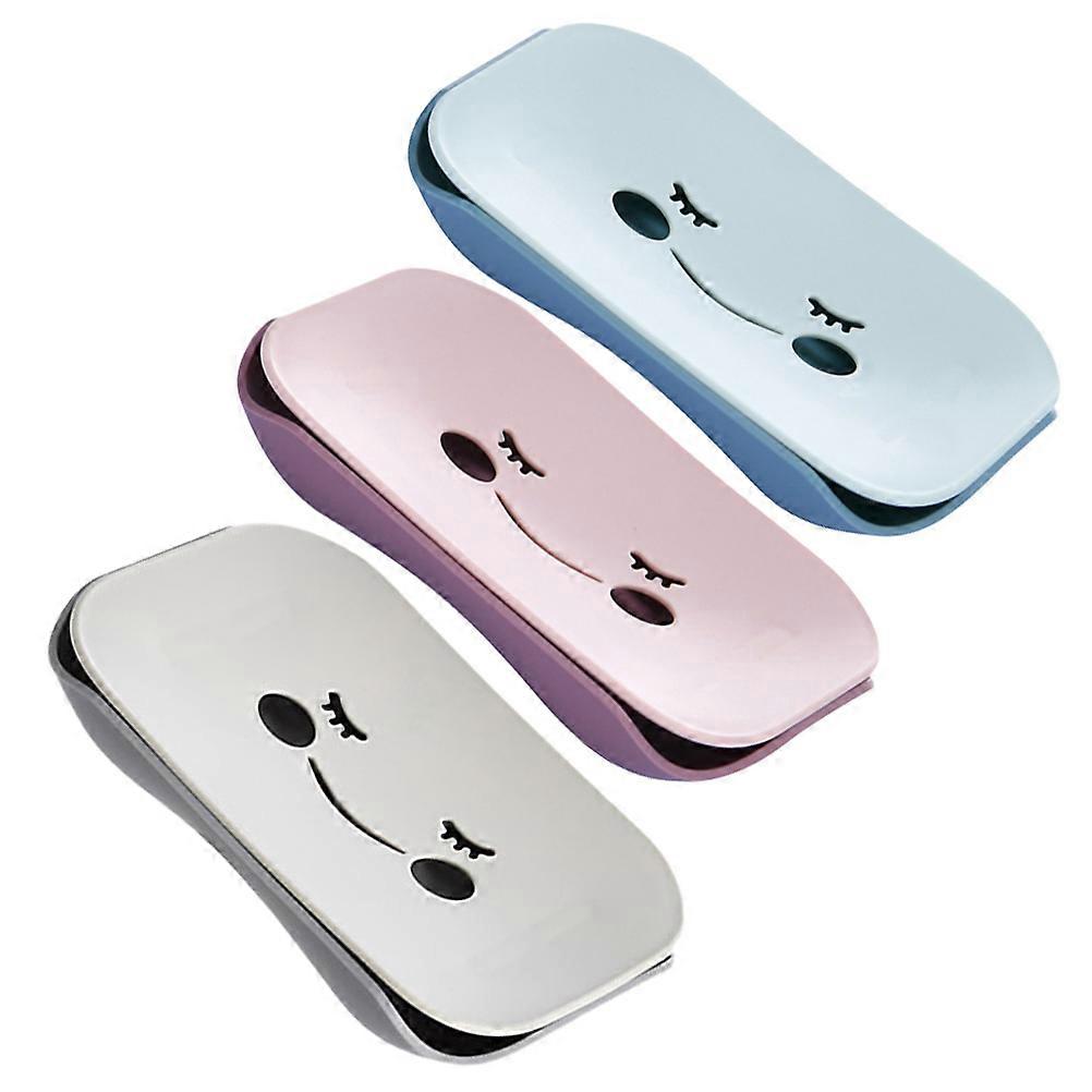 Bathroom Soap Container Double Layers Soap Boxes for Storage 6Pcs