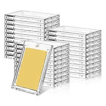 30 PCS 100 Pt Magnetic Card Holders compatible withTrading Cards, Magnetic Card Holders compatible withThick Baseball Football Hockey Cards