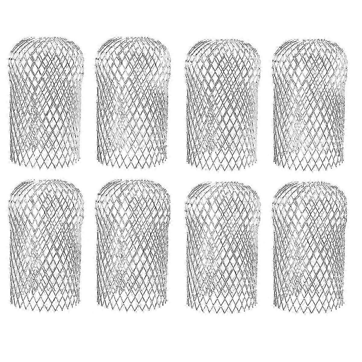 8 Pcs Gutter Guards - Aluminum Gutter Downspout Guard, Expandable Leaf Strainer Gutter Screen Cover