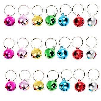 Assorted Color Adorable Collar Bell for Decoration 24Pcs Decorative Dog Bells