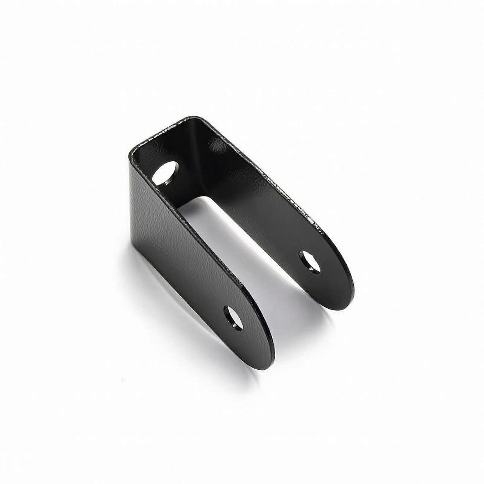 Pulley Bracket with Mounting Holes Black Coated U-Configuration Bracket Compact
