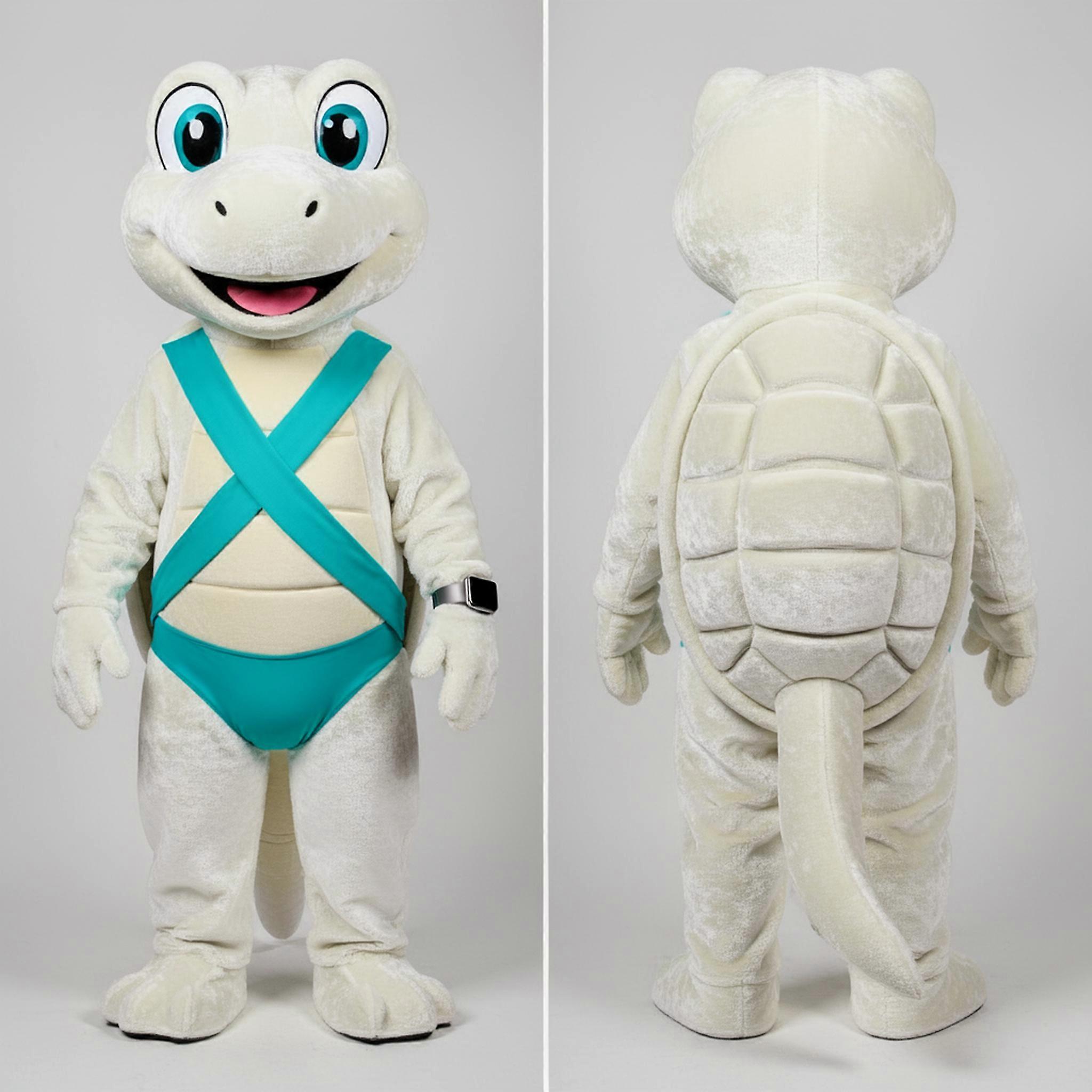 MASTICOT Velvet White Friendly Lizard Mascot