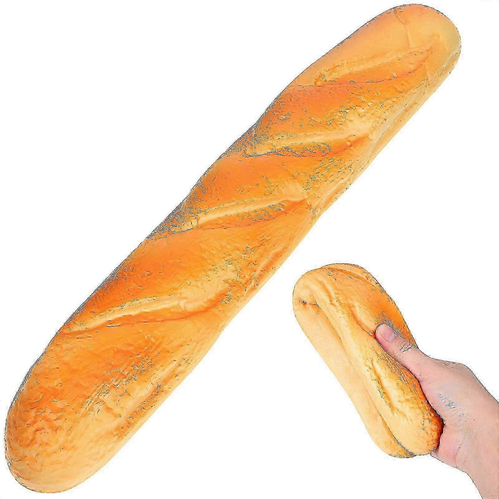 2pcs Fake Bread Artificial Bread Simulation Food Model Decoration Kitchen Prop (Lengthen )