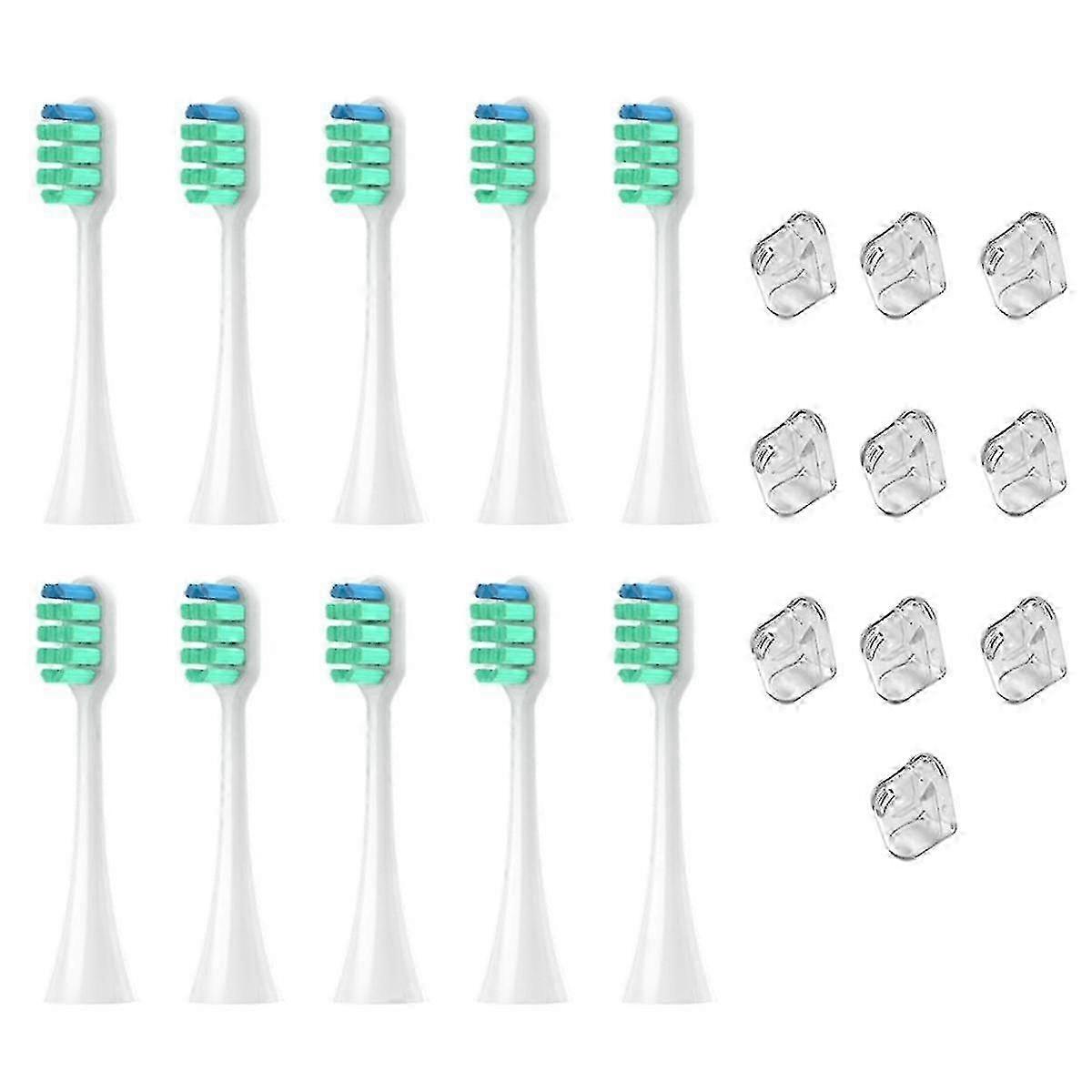 For EW-DC01 Replacement Electric Tooth Brush Heads White