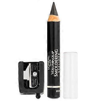2 x L'Oréal, Voluminous®, Smoldering Wood Pencil Eyeliner, 645 Black, 0.087 oz (2.48 g)