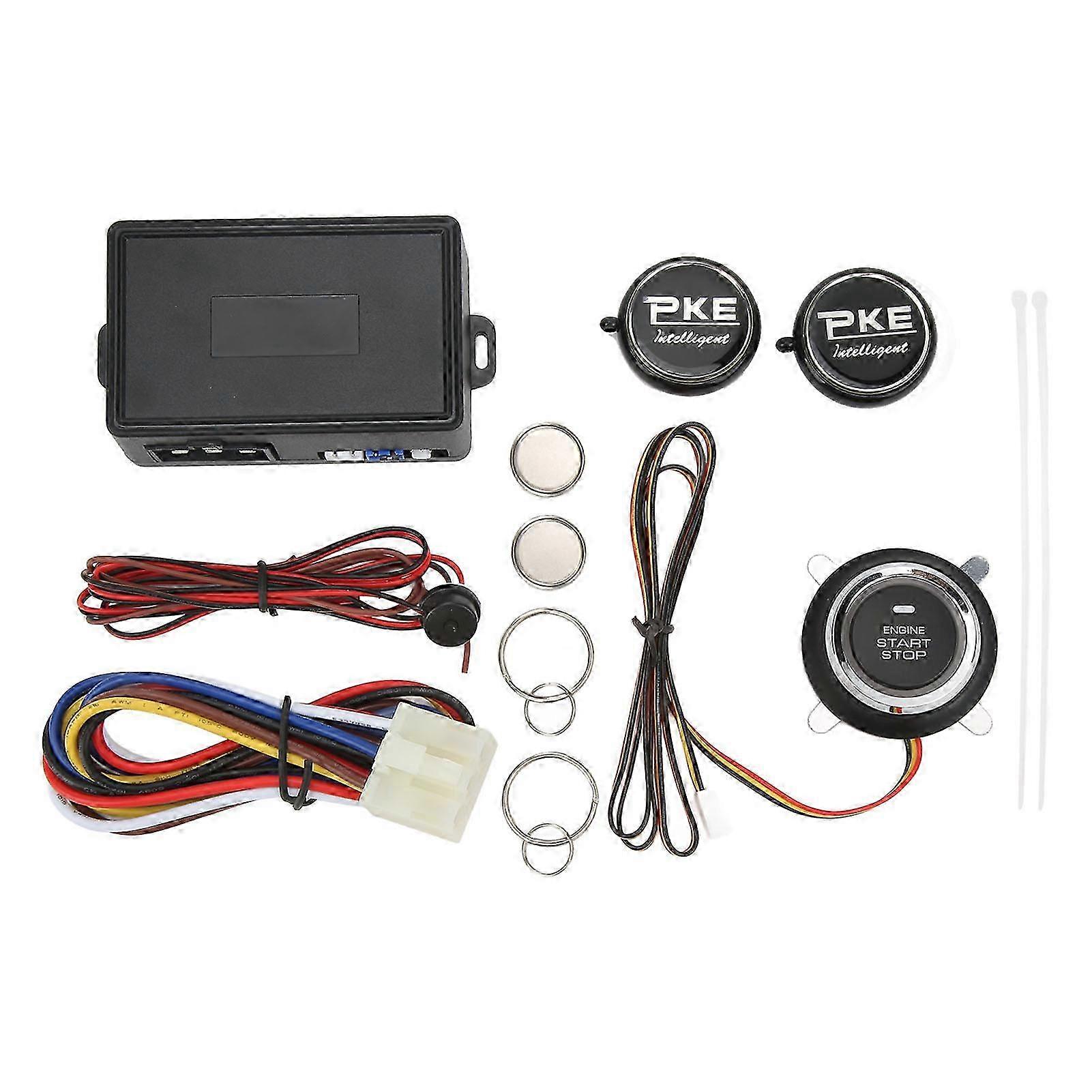 Remote Start Car Alarm System 12V 2.4GHz Wireless Auto Induction Security Detection