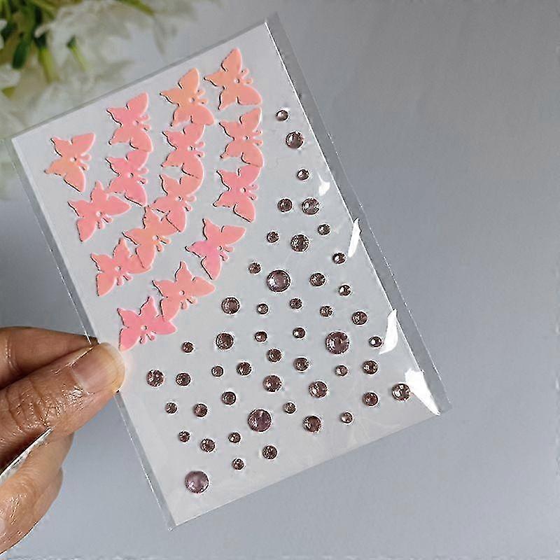 Pearl Rhinestone Face Gem Stickers