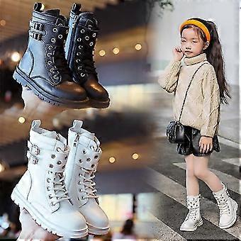 Girls' Boots Shoes Autumn Winter Children Leather Boots Shoes for Girl Baby Boys Long Snow Boots Ankle Boots