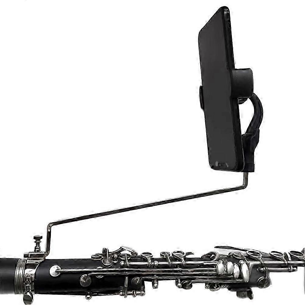 Wind Instrument Phone Mount with Brass Arm