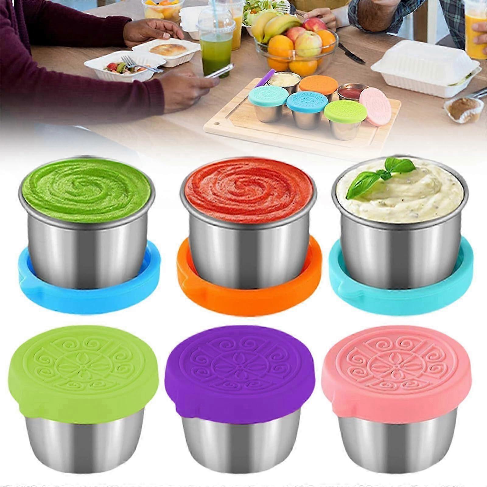 Leakproof Stainless Steel Condiment Cups
