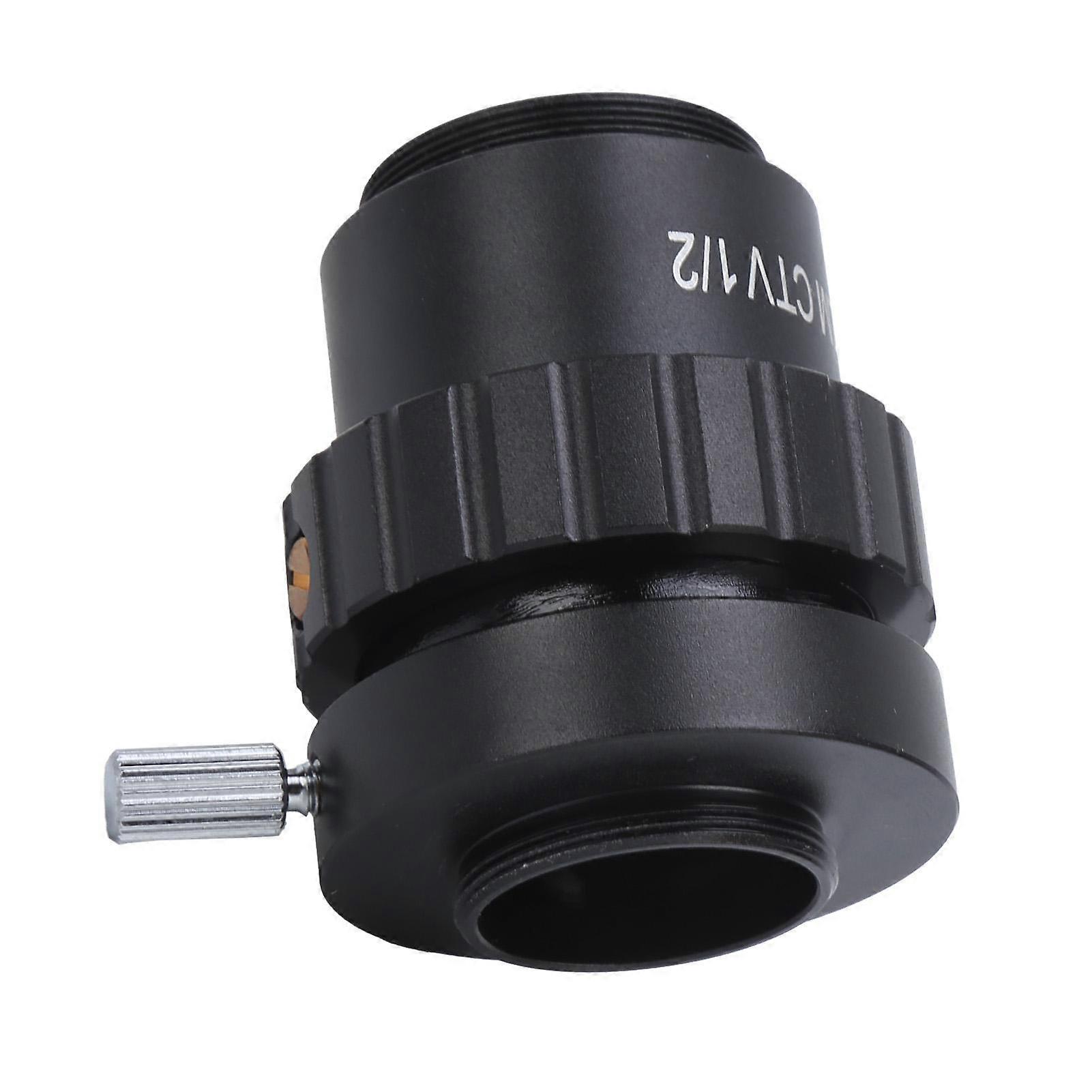 C Mount Microscope Camera Adapter Trinocular Stereo Microscope Adapter Lens SZM CTV 1 2