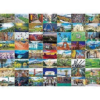 56 USA Landmarks Traver Landscape Immersive Stress-Relieving Puzzle JI-1290
