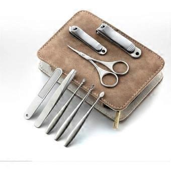 Stainless Steel Manicure Pedicure Set with Leather Case, Professional Nail Grooming Kit for Travel