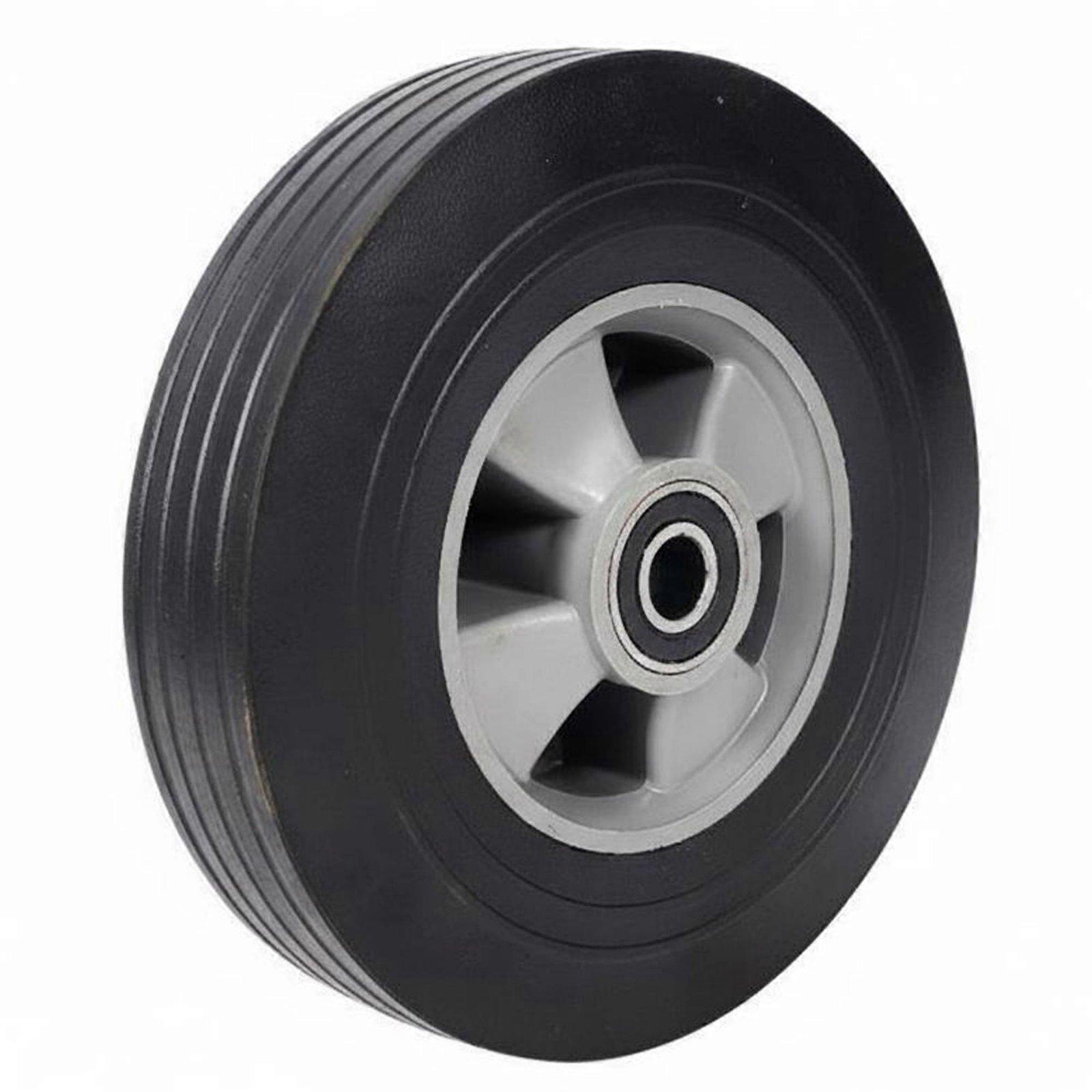 Puncture-Proof Trolley Wheel Shock Absorbing Solid Rubber Wheel Effortless
