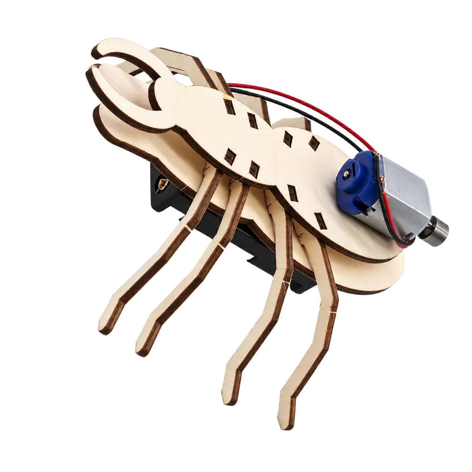 Hands-On Science Robot Set for Exploring Basic Vibration, Circuits, and Mechanical Motion Through a Buildable Spiders-Shaped Project Multicolor