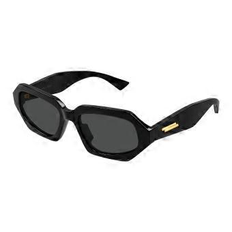 Bottega Veneta BV1502S 001 Full Rim Black Unisex Geometric Sunglasses UV3 Original