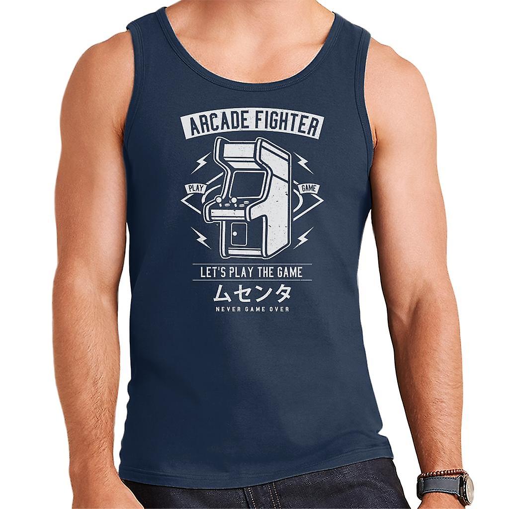 Arcade Fighter Retro Logo Men's Vest
