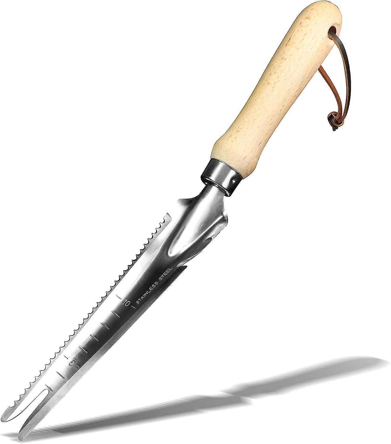 Manual Hand Weeder - Multi Use Gardening Trowels for Easy Weed Puller, Digging, Cutting, Gauging, Transplanting, Rust-Proof and Anti-Scratch Garden Ha