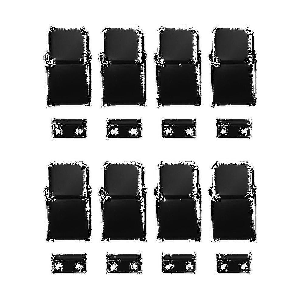 8 Pcs A27 Black Concealed Toggle Loaded Latch Catch Clamp For Case, Toolbox,cleaner,cabinet Boxes
