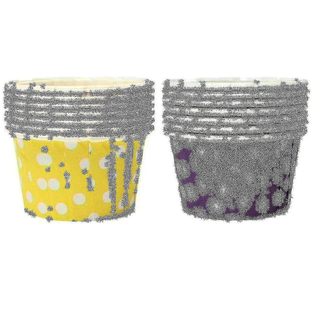 100x Cupcake Wrapper Paper Cake Case Baking Cups Liner Muffin Purple