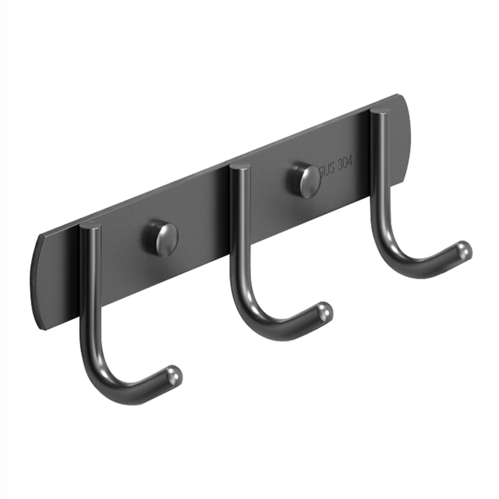 3/4/5/6 Hook Stainless Steel Wall Mounted Hook Waterproof Multi-purpose Wall Hook for Bathroom Kitchen