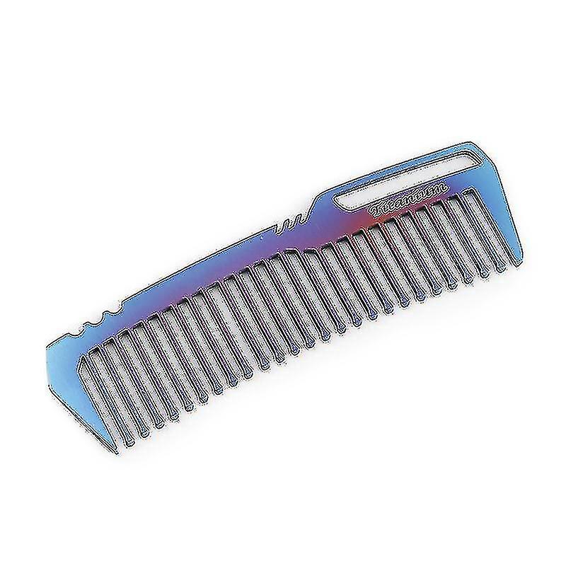 Mini peigne portable en alliage de titane EDC Super Light Titanium Comb EDC Outdoor Petits accessoires