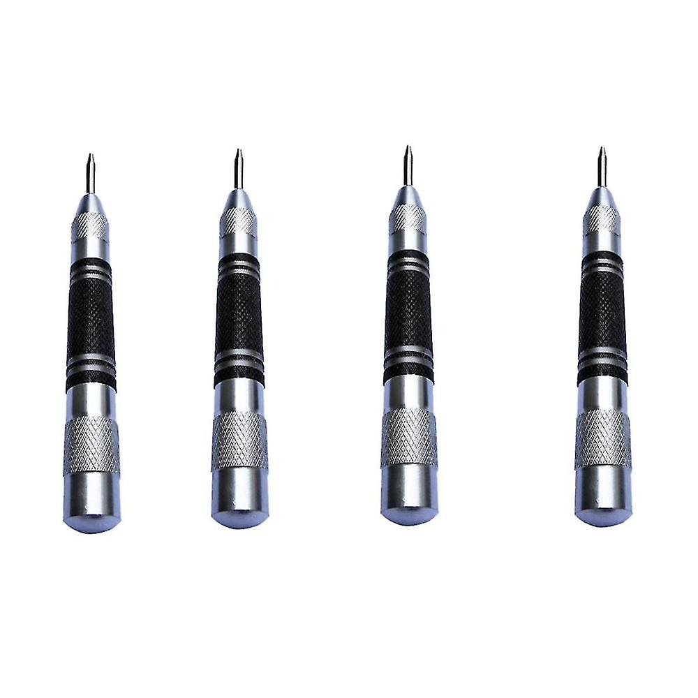 4pcs Automatic Center Punch Graffiti Tool With Adjustable Spring Impact Center Mark, Suitable For M