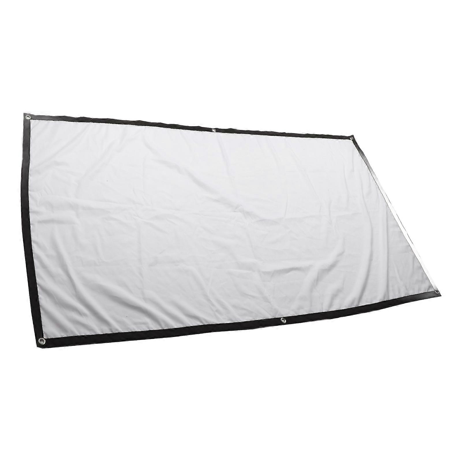 Projector Screen 72 Inch HD Wrinkle Free Foldable Portable Projection Movie Screen with Hook for Home Conference