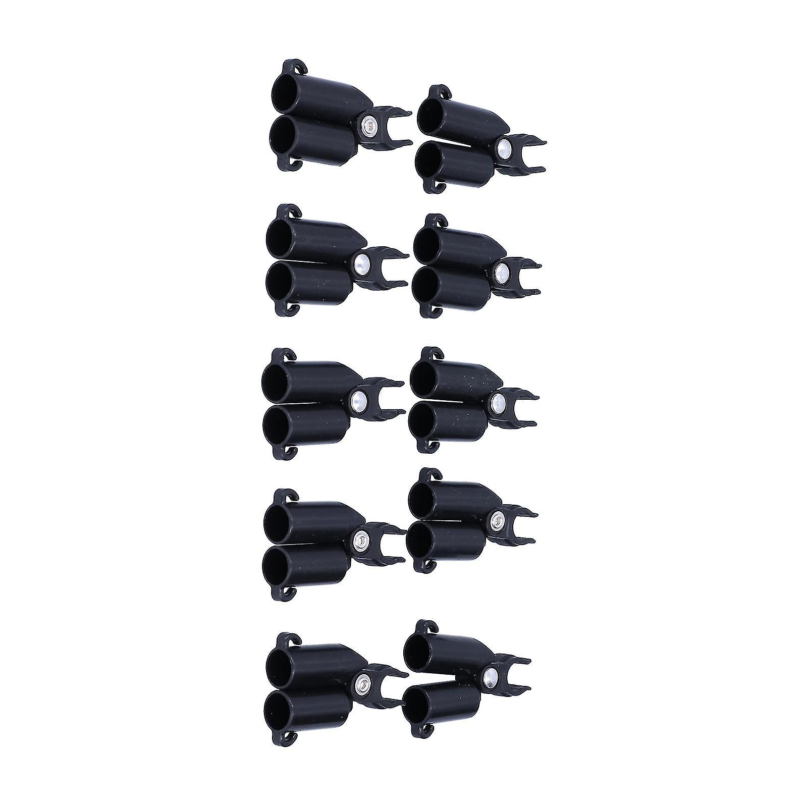 Touch Garden Accessory 10PCS A-Type Connecting Joint Fixed Clip Plant Supports Fixing Stakes Connector Garden Tool(16mm ID)