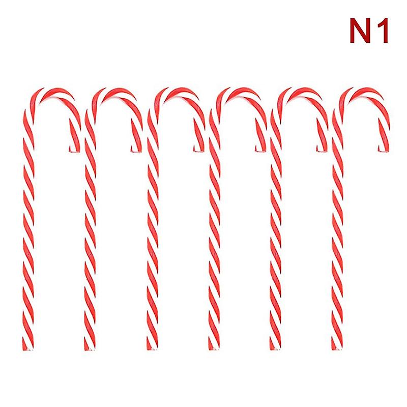 Christmas Candy Canes Acrylic Xmas Tree Hanging Twisted Crutch Pendant Ornaments