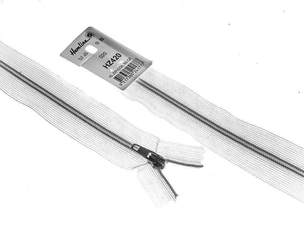 Nylon Closed End Zips 30cm Transparent - each