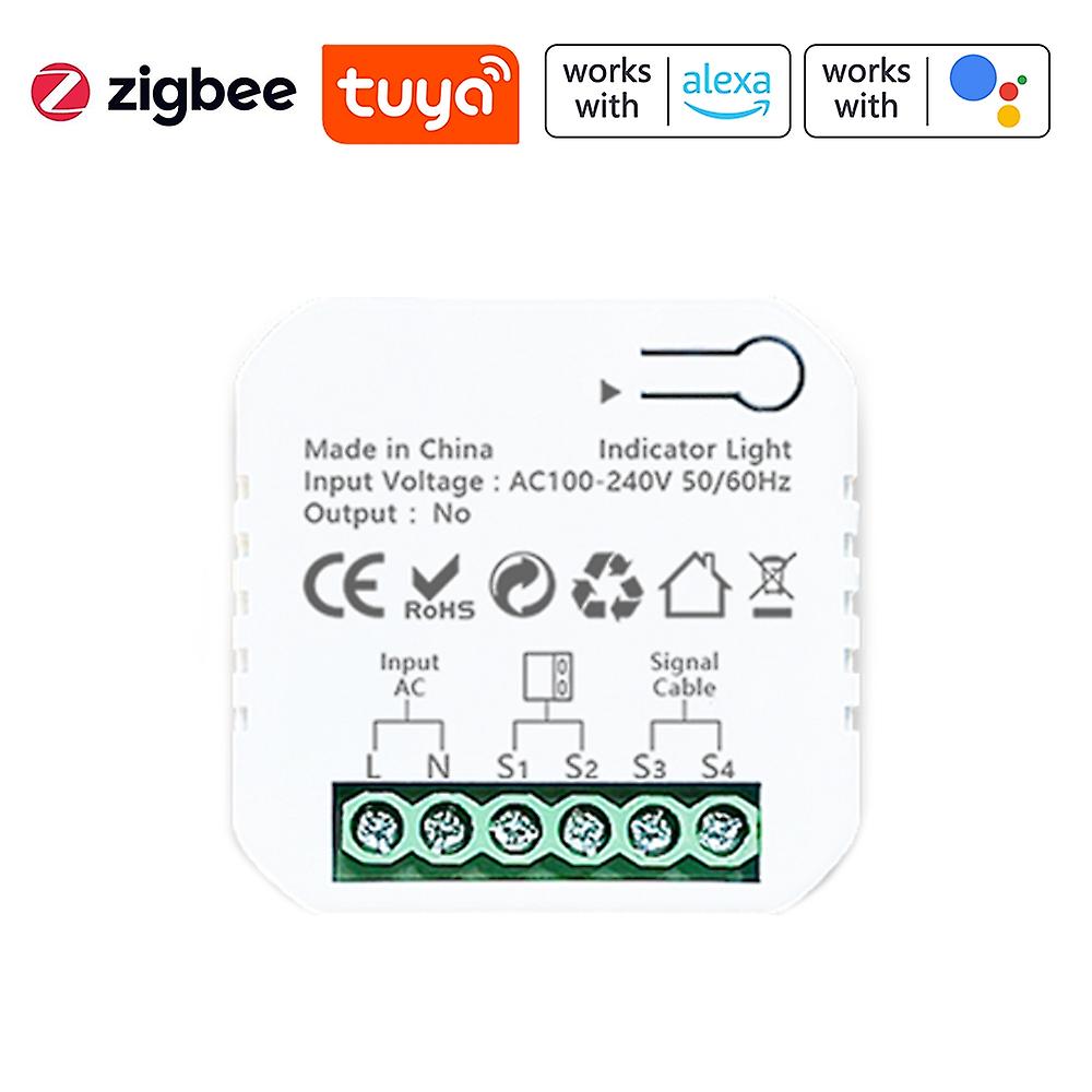 Tuya ZigBee Garage Door Opener Controller Mobilephone APP Remotely Control Compatible with Alexa Goo