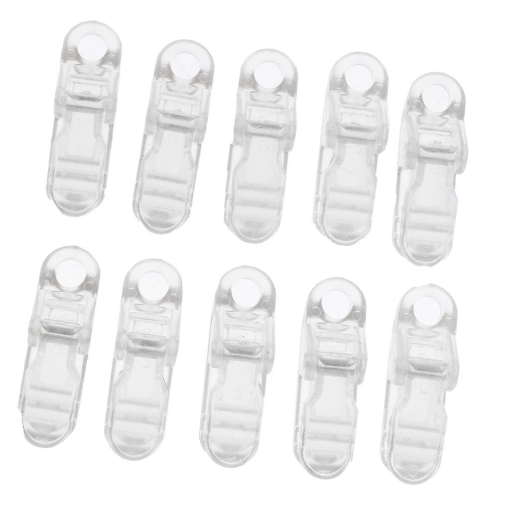 10 stycken plast binda ner nödmarkis set presenningsklämma tältklämma svart