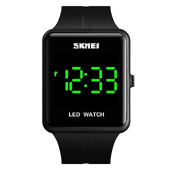 SKMEI 1541 Mode LED-Uhr quadratisches Paar Modell wasserdichte elektronische Uhr Silikonuhr