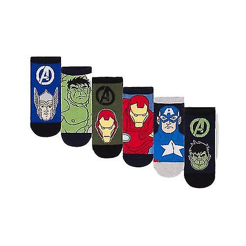 Marvel Avengers Boys Characters Socks (Pack of 6)