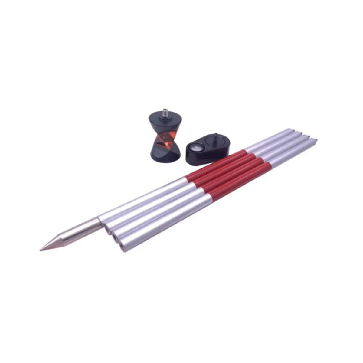 Mini 360 Degree Prism For Swiss Type Total Station Replace Grz101 Mini Prism Survey + 4 Poles With Soft Bag + A Bubble
