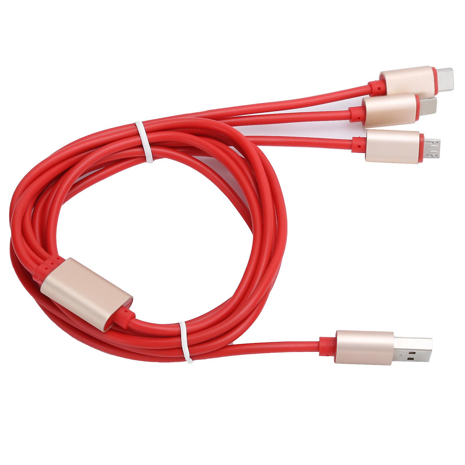 3 in 1 Fast Charging Cable, Multi-Charger Connector for Phone/Tablet/Music Player