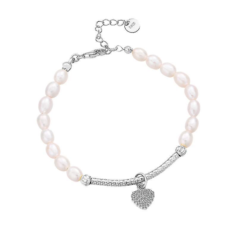 S925 Sterling Sølv Perle Armbånd