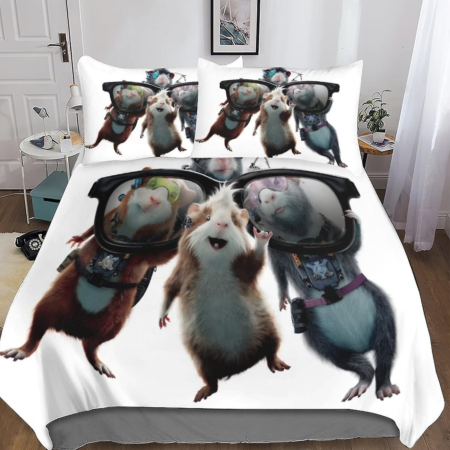 3D G-Force Effect Quilt sengetøj sæt, animation trykt dynebetræk sæt Blød mikrofiber med pillwocase 3 stykker til børn og voksne Double