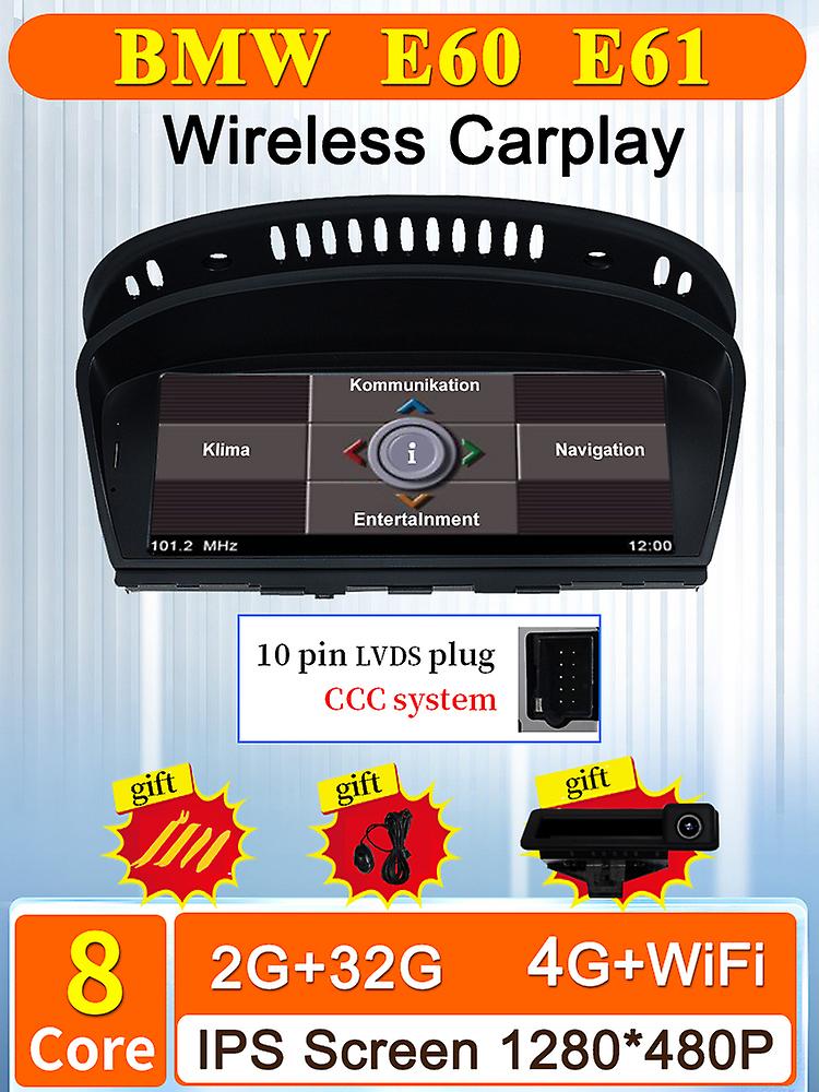 8.8- Android System For Bmw E60 E61 Carplay Multimedia Navigation Video Player Radio Bluetooth Stereo Central Control Screen