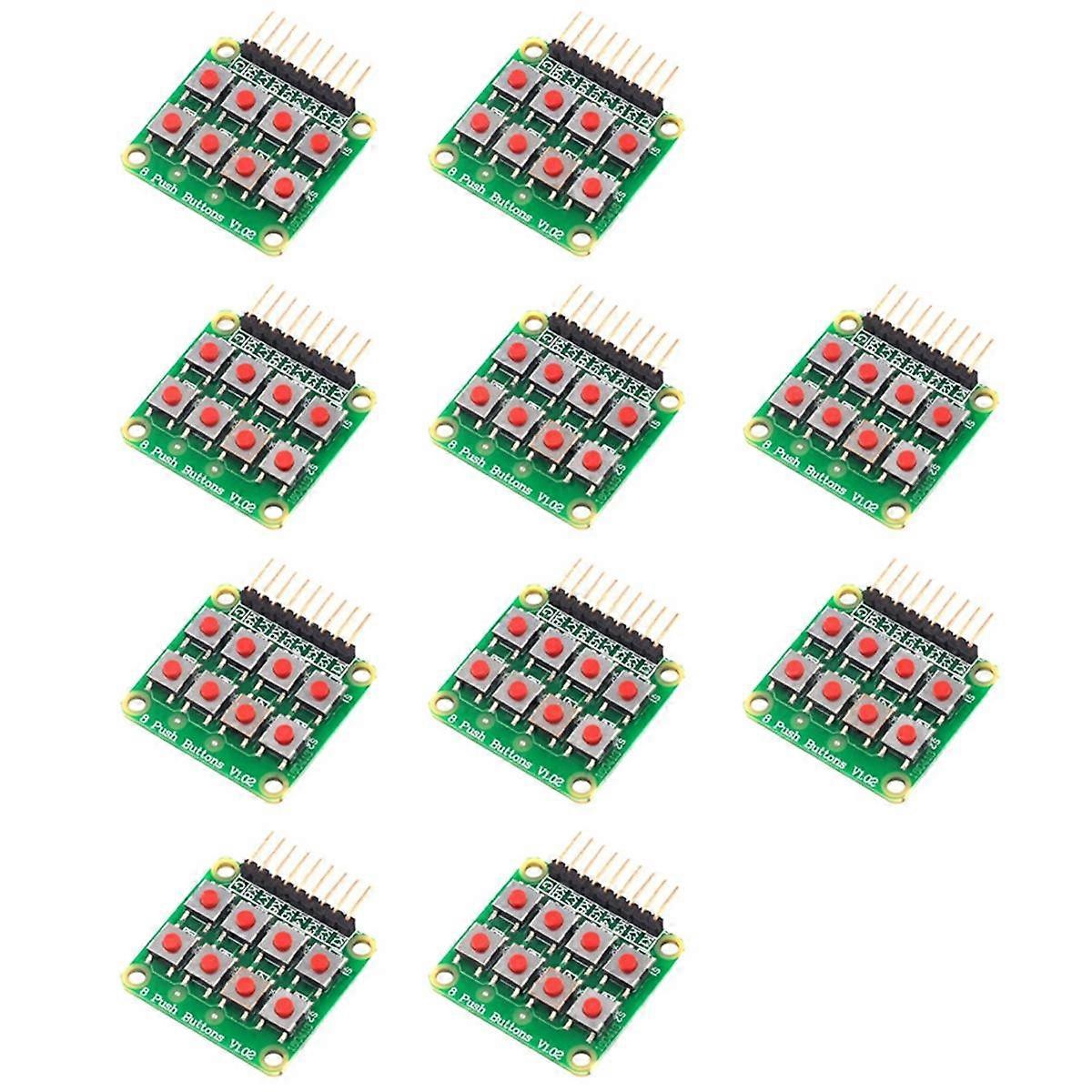 Tastatură 2x4, tastatură 4x2, 8 butoane V1.00, tastatură matriceală cu butoane pentru AVR PIC, modul 2x4, AVR PIC nou