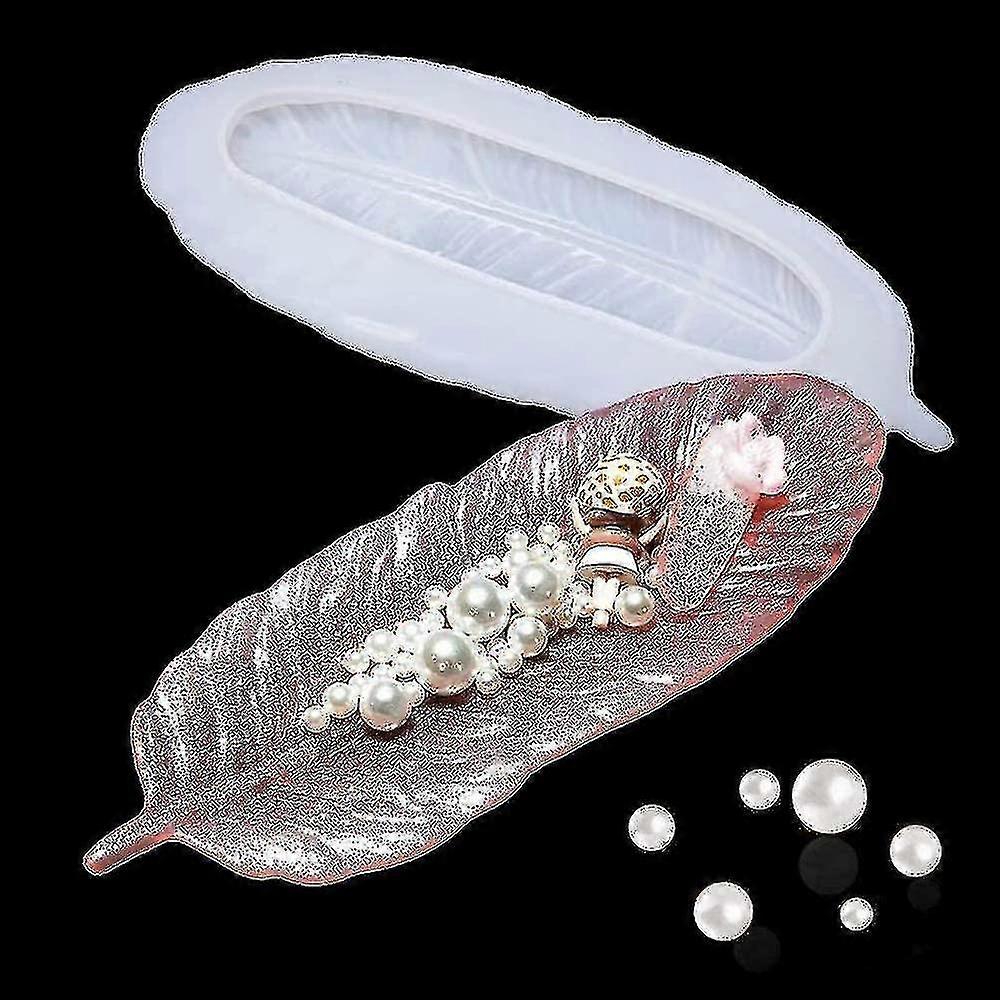 Feather Shape Epoxy Resin Molds,casting Silicone Mold,epoxy Resin Molds,silicone Mold Casting Mold For Home Decoration Crafts