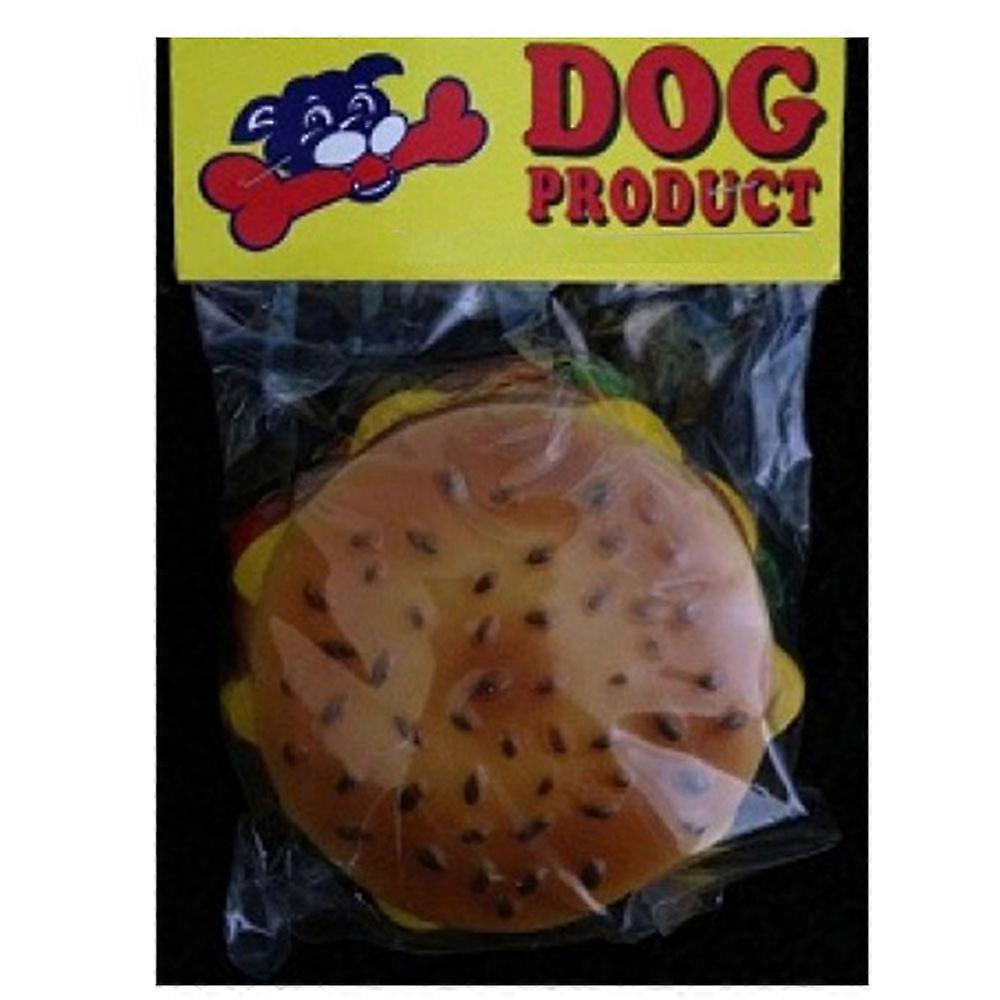 优质耐用的吱吱作响的狗狗汉堡宠物玩具