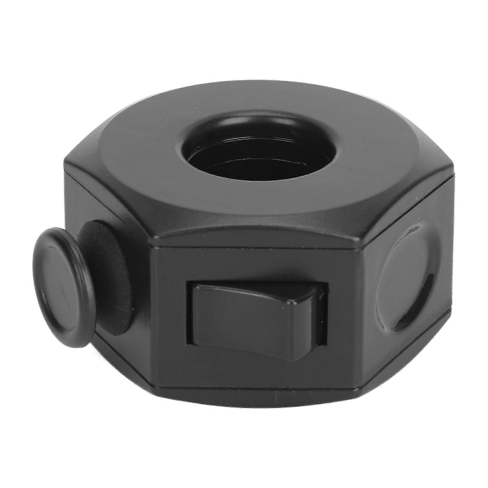 Rotating Decompression Ring Toy 360 Degree Finger Button Roller Fingertip Stress Relief Ring Toy Black Durable