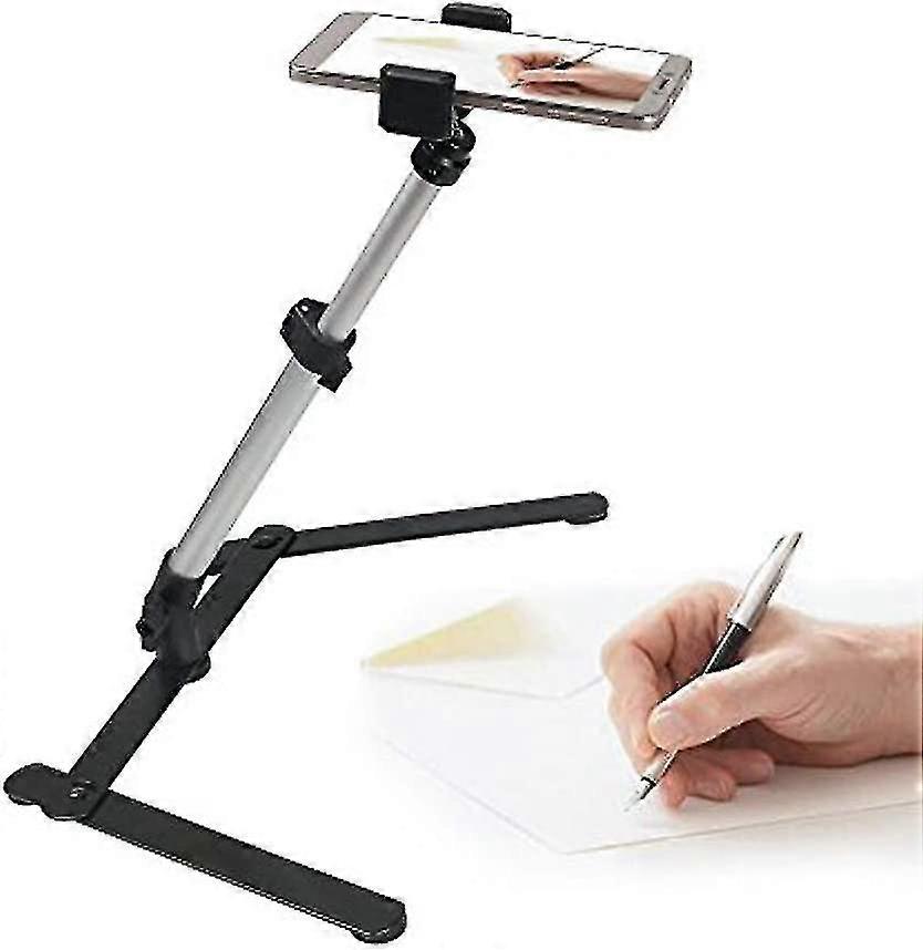 Adjustable Phone Tripod, Phone Stand For Recording, Overhead Phone Mount, Tabletop Tripod Sketching Cooking Recording