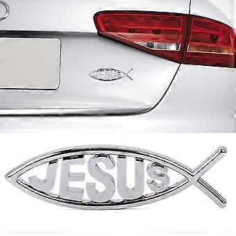 Jesus Fish / Adesivo per auto in vinile / Finestre, laptop, ecc. - Italia