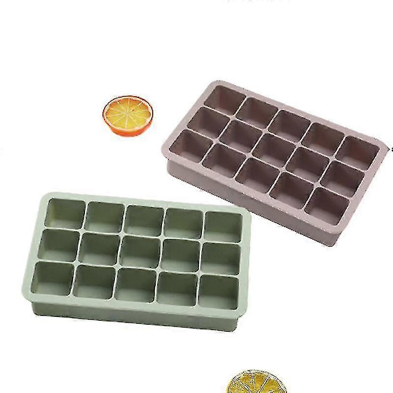 Silicone Ice Cube Mold Flexible Silicone Ice Cube Tray With Lid Gadgets