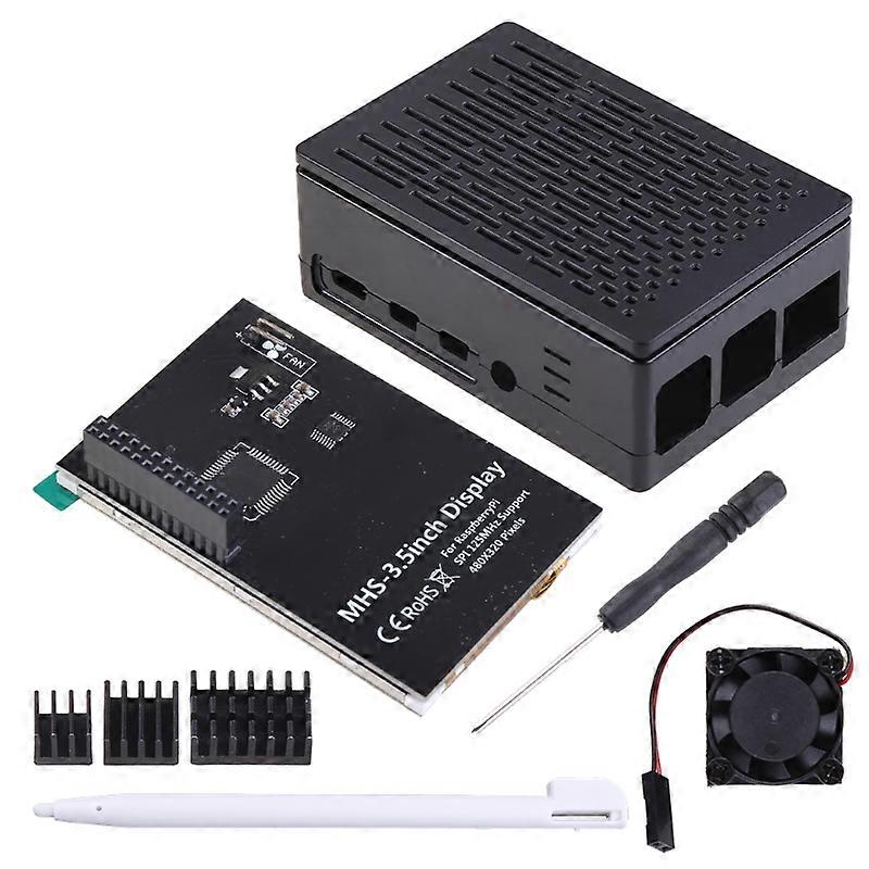 Raspberry Pi 4 Touchscreen, 4 inch 60+fps 800x480 Resolution Raspberry Pi Touchscreen with Cooling Fan and Case